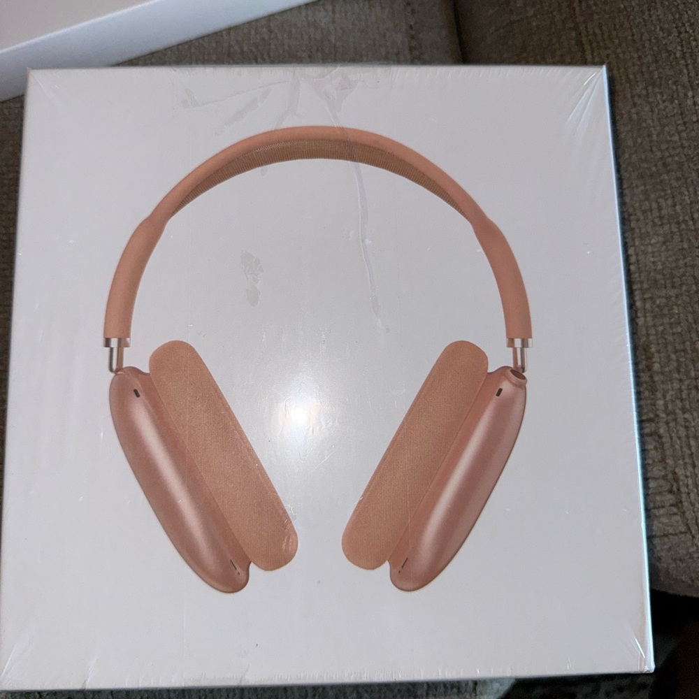 Apple Over-Ear Headphones - Pink bundle with a series 10 gold Apple Watch